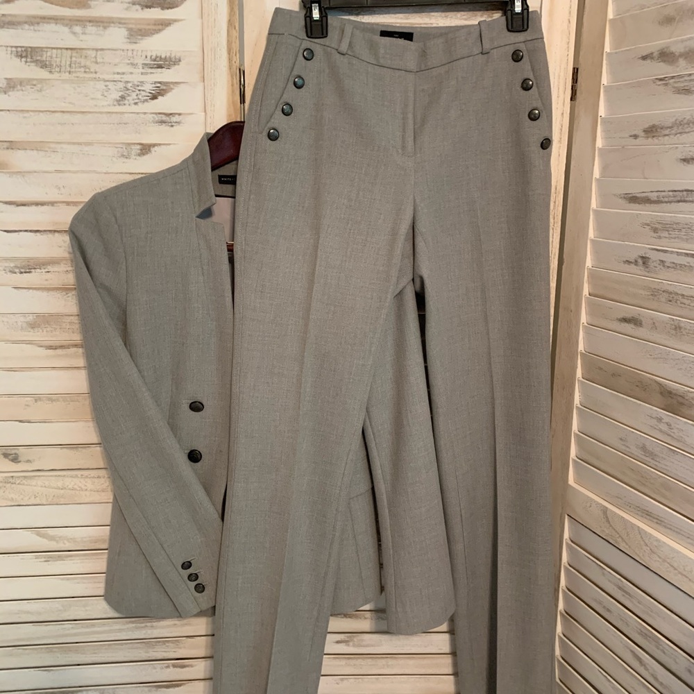 WHBM Boot Cut Grey Trouser Slacks, size 2.